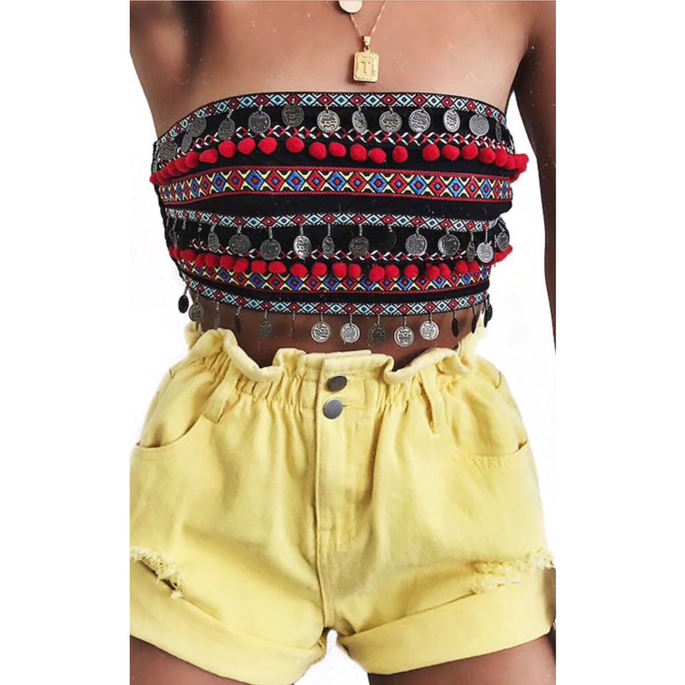 🚫SOLD🚫 Festival Coin Tube Top